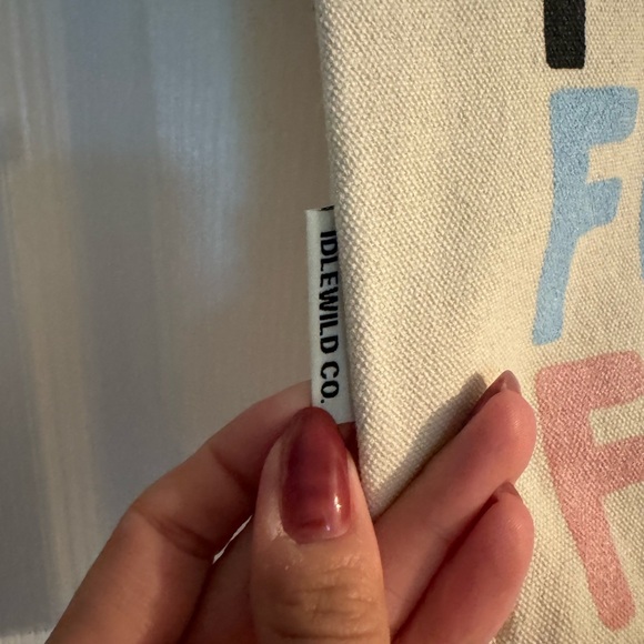 Feminist Idlewild Co Shoulder Tote Bag with Pocket and Snap Closure NEW NWT - Picture 3 of 9